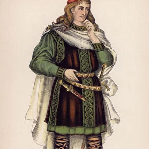 Edmund, from Shakespeares King Lear (colour litho)