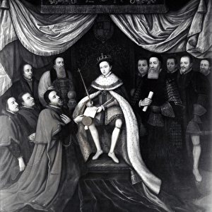 Edward VI (1537-53) Granting the Charter to Bridewell and Bethlehem Hospitals in 1553