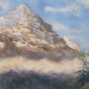 The Eiger and Schneehorn (w/c with gouache on paper)