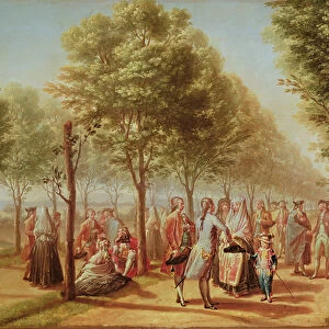 El Paseo de las Delicias, Madrid, 1785-6 (oil on canvas) (see also 109923)