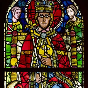 Emperor Charlemagne (742-814) (stained glass)