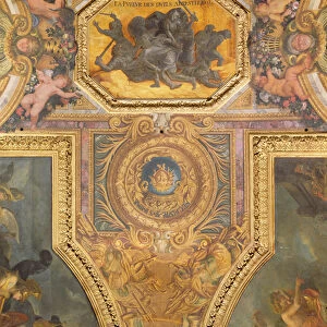 The Ending of the Mania for Duels in 1662, Ceiling Painting from the Galerie des Glaces