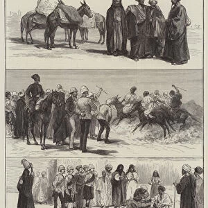 The English Occupation of Egypt, Sketches in Cairo (engraving)