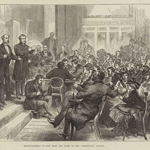 Entertainment to the Deaf and Dumb at the Freemasons Tavern (engraving)