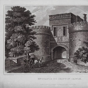 Entrance to Skipton Castle (engraving)