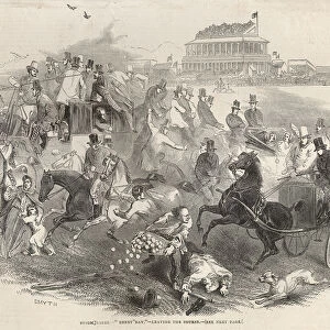 Epsom Races, Derby Day : Leaving the Course, from The Illustrated London News