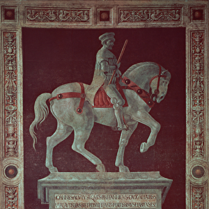 Equestrian Monument of Sir John Hawkwood (1320-94), 1436 (fresco transferred to canvas)