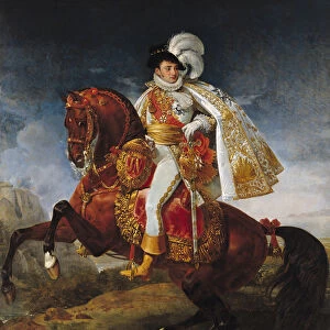 Equestrian Portrait of Jerome Bonaparte (1784-1860) 1808 (oil on canvas)