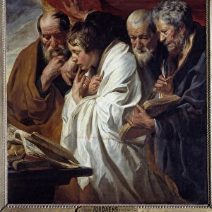 The Four Evangelists Painting by Jacob Jordaens (1593-1678) 17th century