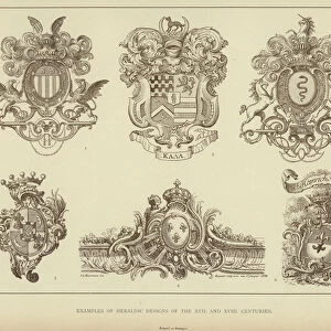Examples of Heraldic Designs of the XVII and XVIII Centuries (litho)