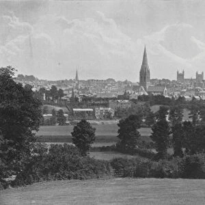 Exeter, from Barley (b / w photo)