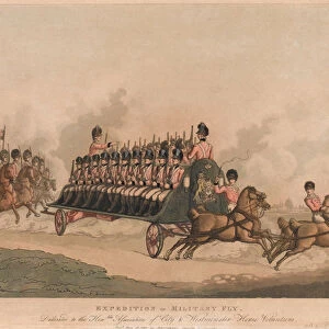 Expedition of Military Fly (aquatint, colour)