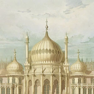 Exterior of the Saloon from Views of the Royal Pavilion, Brighton by John Nash