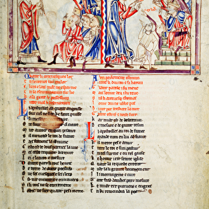 f. 2 LtoR Thomas a Becket pronounces the sentence of excommunication on his enemies