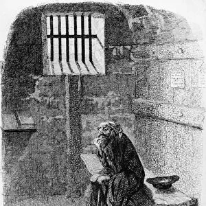 Fagin in the Condemned Cell, illustration from Oliver Twist by Charles Dickens