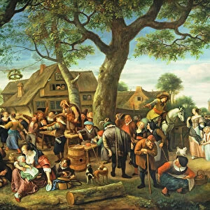 The Fair at Warmond (oil on canvas)