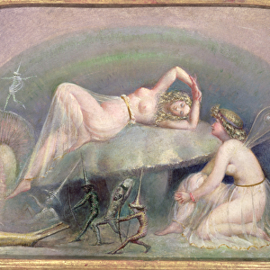 Fairy resting on a Mushroom, c. 1860