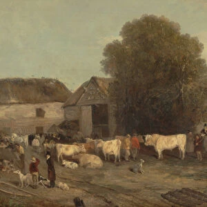 The Farm Sale, 1820 (oil on canvas)