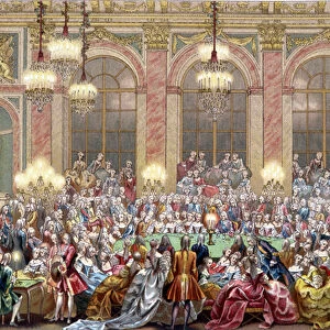 Feast given in Versailles on the occasion of the wedding of Louis
