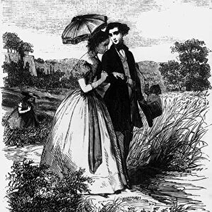 Felix de Vandenesse and Madame de Mortsauf, illustration for Le Lys Dans la