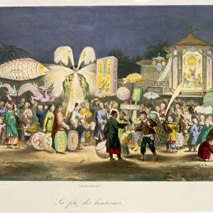 The Festival of the Lanterns, pub. by Formentin, 1824-27 (litho)