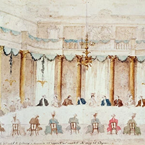 Festive Dinner Given to Celebrate the Marriage of Armand (1771-1847) Duke of Polignac