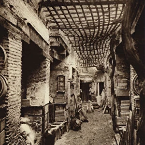 Fez, Carpenters Bazar (b / w photo)
