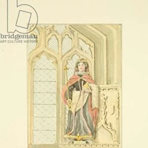 Figure of Queen Elizabeth in St Marys Chapel of St Mary Redcliffe