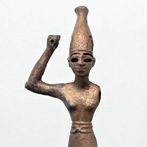 Figurine of the God Baal, Megiddo, 1300-1200 BC (bronze)