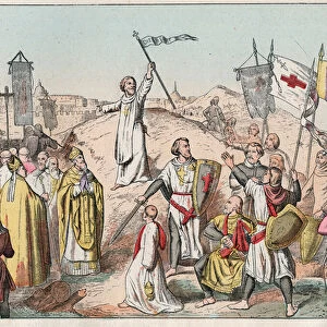 First Crusade: the siege and the capture of Jerusalem by the croises led by Godefroy