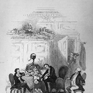 The First Interview with Mr. Serjeant Snubbin, illustration from The Pickwick