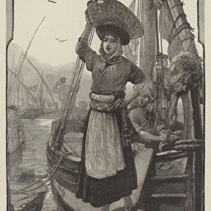 A Fisher-Girl of Lisbon (engraving)