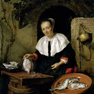 The Fishwife (oil on canvas)