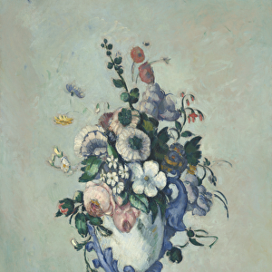 Flowers in a Rococo Vase, c. 1876 (oil on canvas)