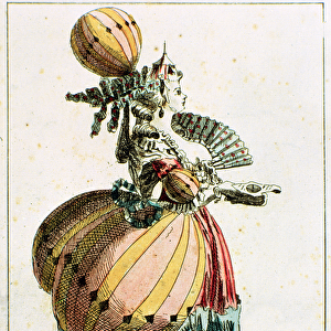 The Flying Coquette, c. 1784 (colour engraving)