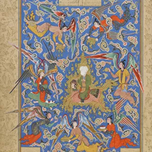Folio from a Haft Awrang (Seven Thrones) by Jami (d. 1492) probably Mashad, Khurasan, Iran