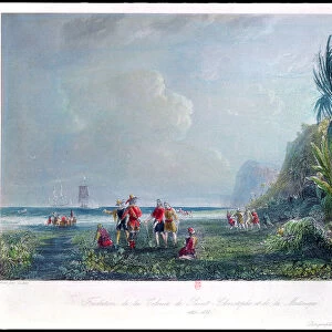 The Founding of the Colony of Saint-Christophe and Martinique around 1625-35