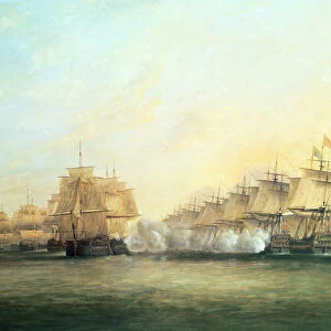 The fourth action off Trincomalee between the English under Admiral Sir Edward Hughes (c