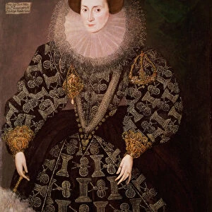 Frances Clinton, Lady Chandos (1552-1623), 1589 (oil on canvas transferred from panel)