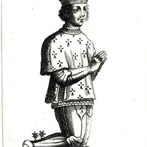 Francis II (1435-88) Duke of Brittany (engraving) (b / w photo)