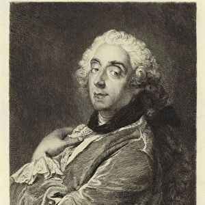 Francois Boucher, portrait (engraving)