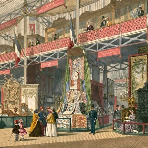 French section of The Great Exhibition of 1851 (colour litho)