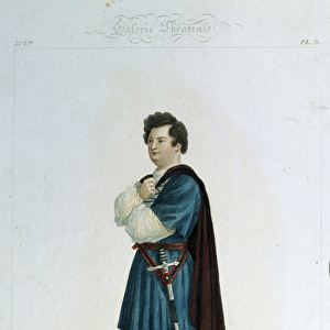 French tenor Adolphe Nourrit (1802-1839) in the role of Melechtal in the opera "