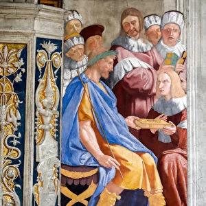 Frescoe of justice, detail. 16th century