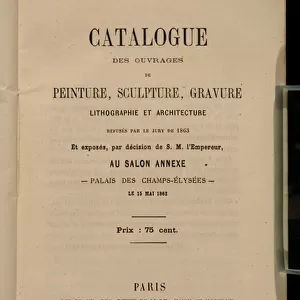 Frontispiece for the catalogue for the Salon des Refuses, 1863 (litho)