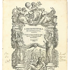 Frontispiece from L Architettura, by Leon Battista Alberti (1404-72)
