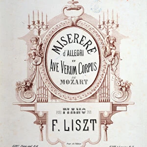 Frontispiece of Miserere by Allegri and Ave verum corpus by Mozart