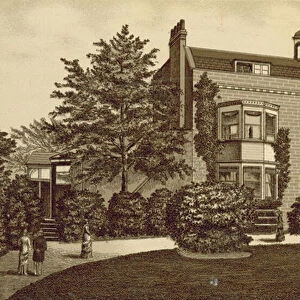 "Gads Hill, "The Residence of the late Charles Dickens (litho)