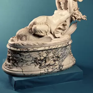Galatea riding a dolphin, c. 1880 (marble) (see also 416889)