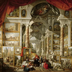 Gallery with Views of Modern Rome, 1759 (oil on canvas)